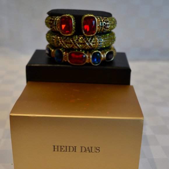 Heidi Daus Triple Play Set of Bracelets - Picture 2 of 12